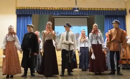 Московский дворец пионеров на Воробьевых горах провел ежегодный Всероссийский фольклорный фестиваль "Играем святки"
